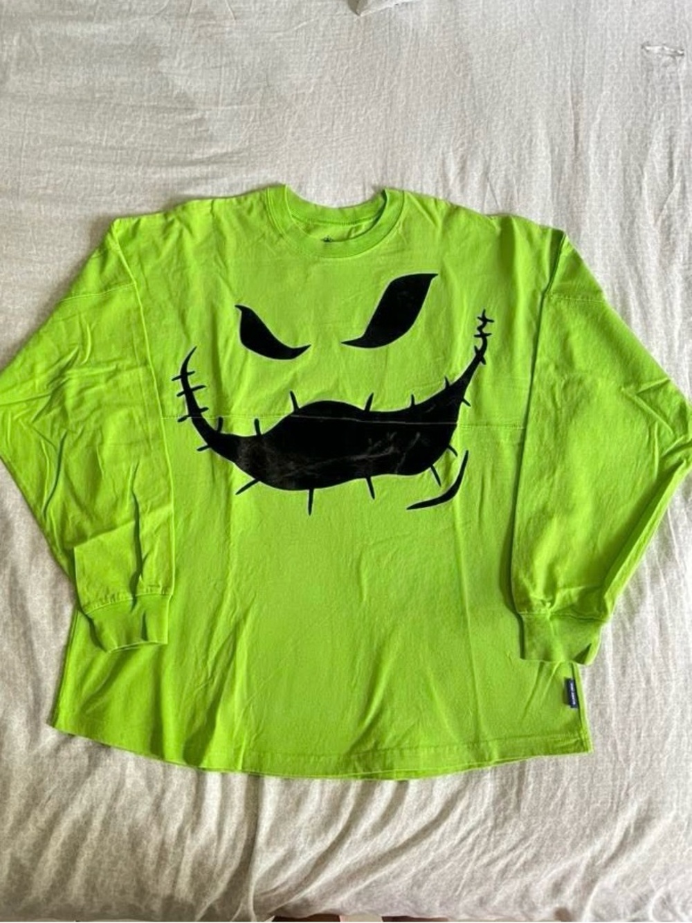 Disney Oogie Boogie Green and Black Design with Velvety Fabric L